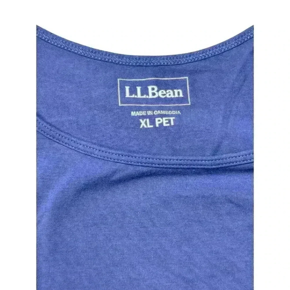 LL bean tank top size XL Petite Larkspur - Picture 3 of 6